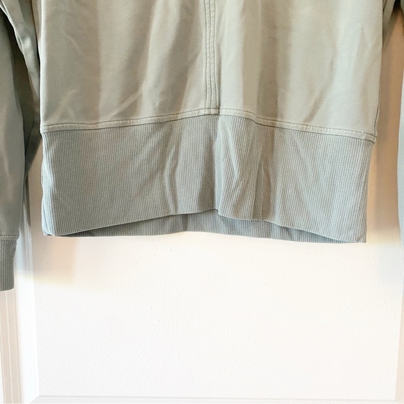 ATHLETA Eastbound V-Neck Stretch Ponte Sweatshirt Athleisure - Picture 8 of 11